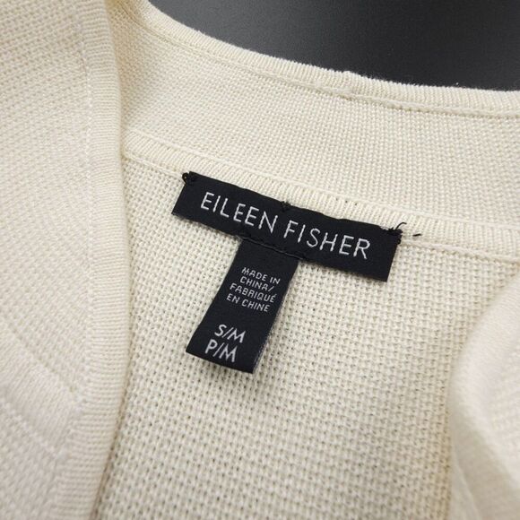 NEW Eileen Fisher Silk & Organic Cotton Interlock Jacket Cardigan Quiet Luxury - Picture 2 of 9